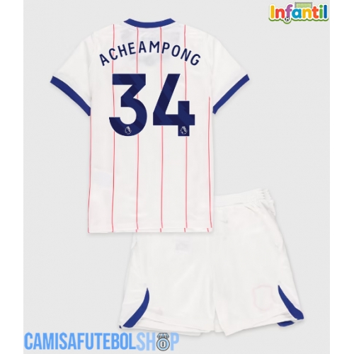 Camisa de time de futebol Chelsea Josh Acheampong #34 Replicas 3º Equipamento Infantil 2026-27 Manga Curta (+ Calças curtas)